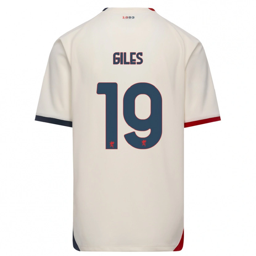 Danxen Kvinnor Heidi Giles #19 Off-White Röd Bortatröja Matchtröjor 2026/27 Tröjor T-Tröja
