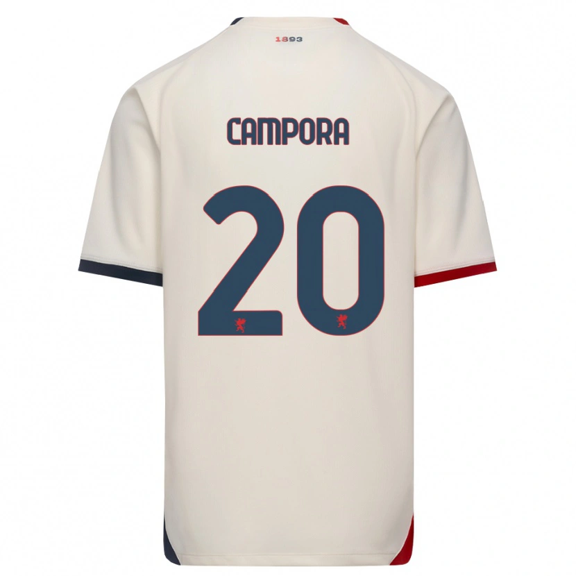 Danxen Kvinnor Alice Campora #20 Off-White Röd Bortatröja Matchtröjor 2026/27 Tröjor T-Tröja