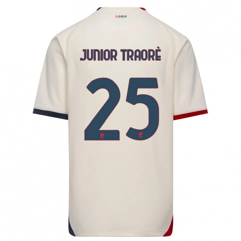 Danxen Kvinnor Hamed Traoré #25 Off-White Röd Bortatröja Matchtröjor 2026/27 Tröjor T-Tröja