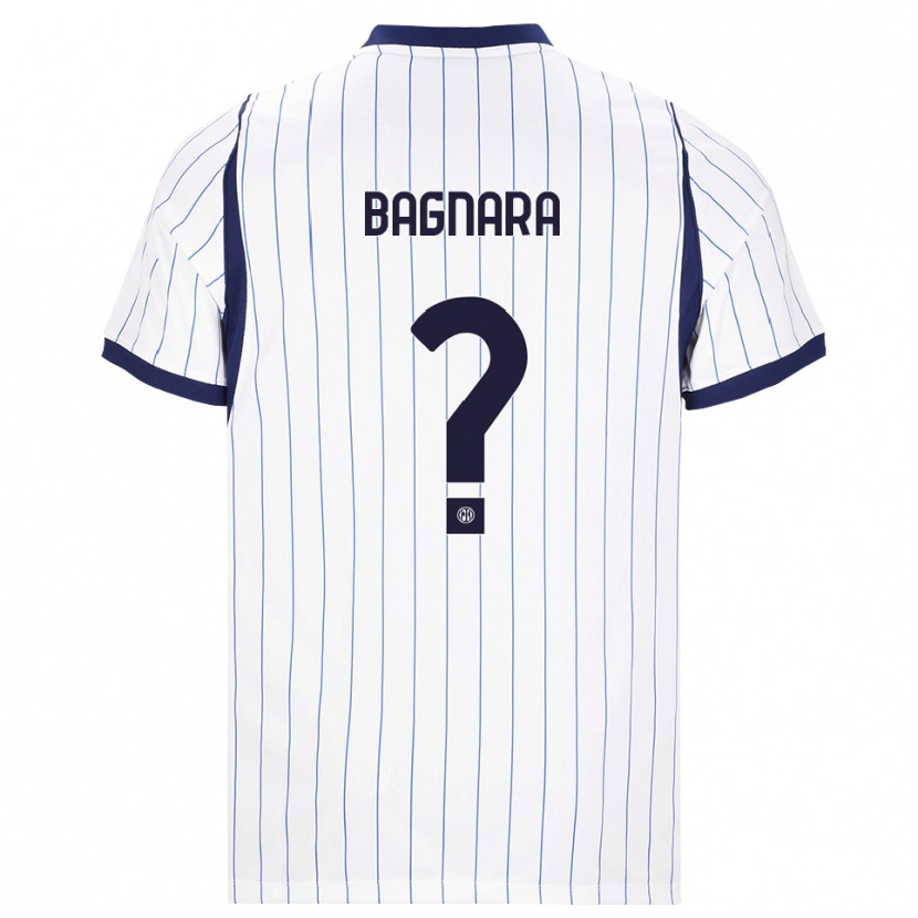 Danxen Kvinnor Ettore Bagnara #0 Vit Marinblå Bortatröja Matchtröjor 2026/27 Tröjor T-Tröja