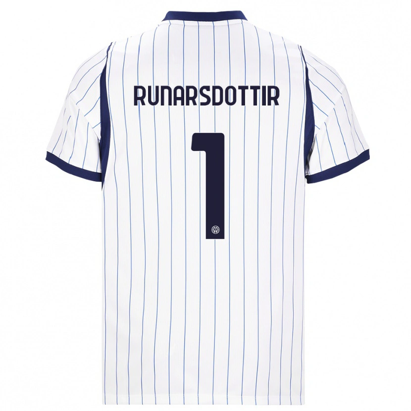 Danxen Kvinnor Cecilía Rán Rúnarsdóttir #1 Vit Marinblå Bortatröja Matchtröjor 2026/27 Tröjor T-Tröja