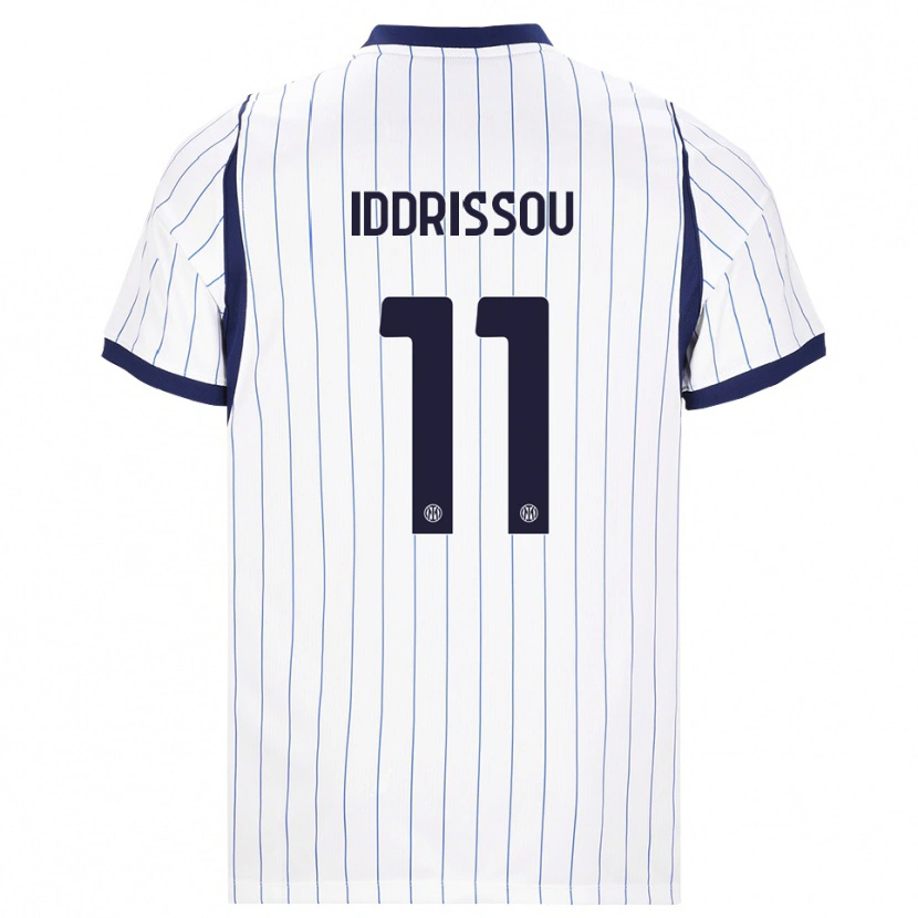 Danxen Kvinnor Jamal Iddrissou #11 Vit Marinblå Bortatröja Matchtröjor 2026/27 Tröjor T-Tröja