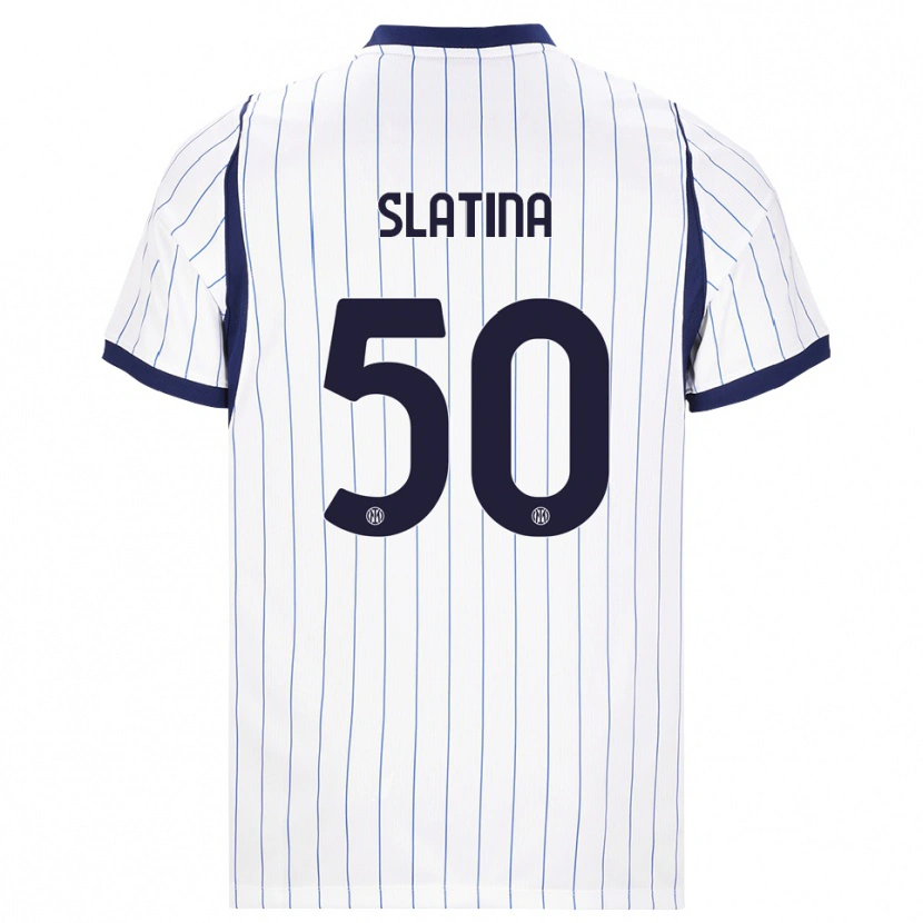 Danxen Kvinnor Duje Slatina #50 Vit Marinblå Bortatröja Matchtröjor 2026/27 Tröjor T-Tröja