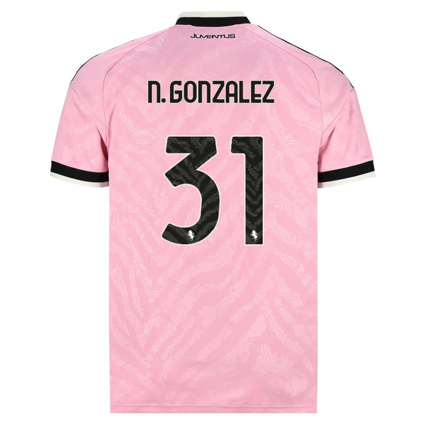 Danxen Kvinnor Nico González #31 Rosa Svart Bortatröja Matchtröjor 2026/27 Tröjor T-Tröja