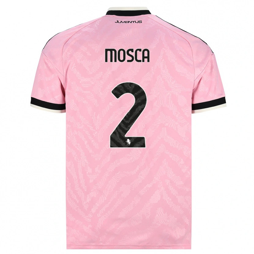 Danxen Kvinnor Guglielmo Mosca #2 Rosa Svart Bortatröja Matchtröjor 2026/27 Tröjor T-Tröja