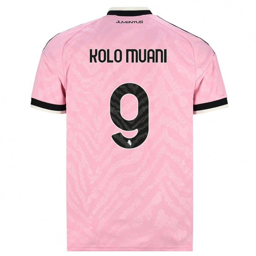Danxen Kvinnor Randal Kolo Muani #9 Rosa Svart Bortatröja Matchtröjor 2026/27 Tröjor T-Tröja