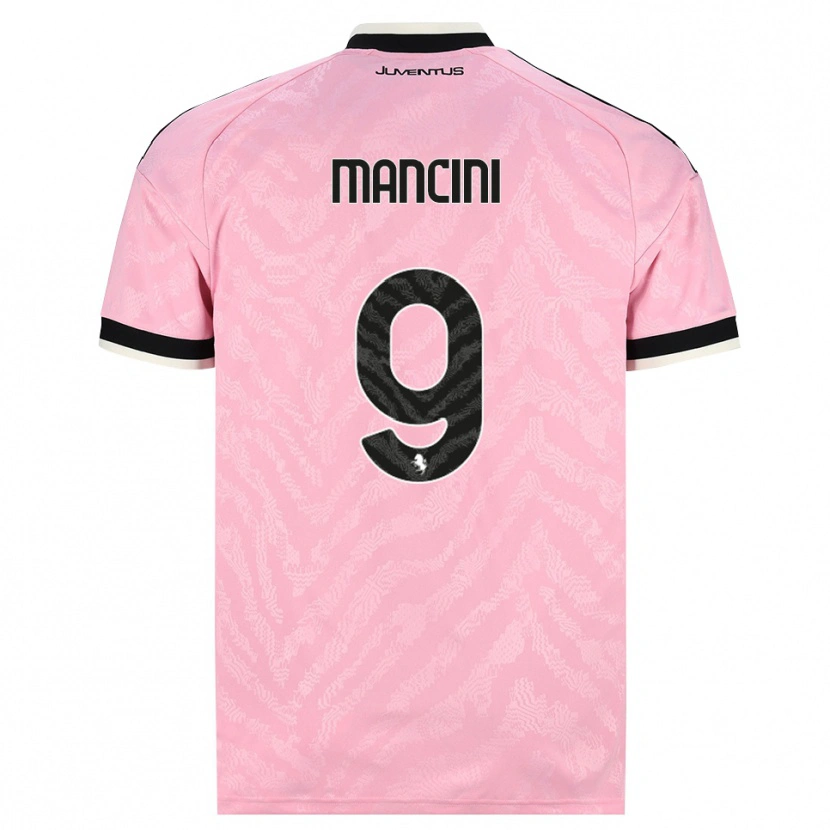 Danxen Kvinnor Tommaso Mancini #9 Rosa Svart Bortatröja Matchtröjor 2026/27 Tröjor T-Tröja