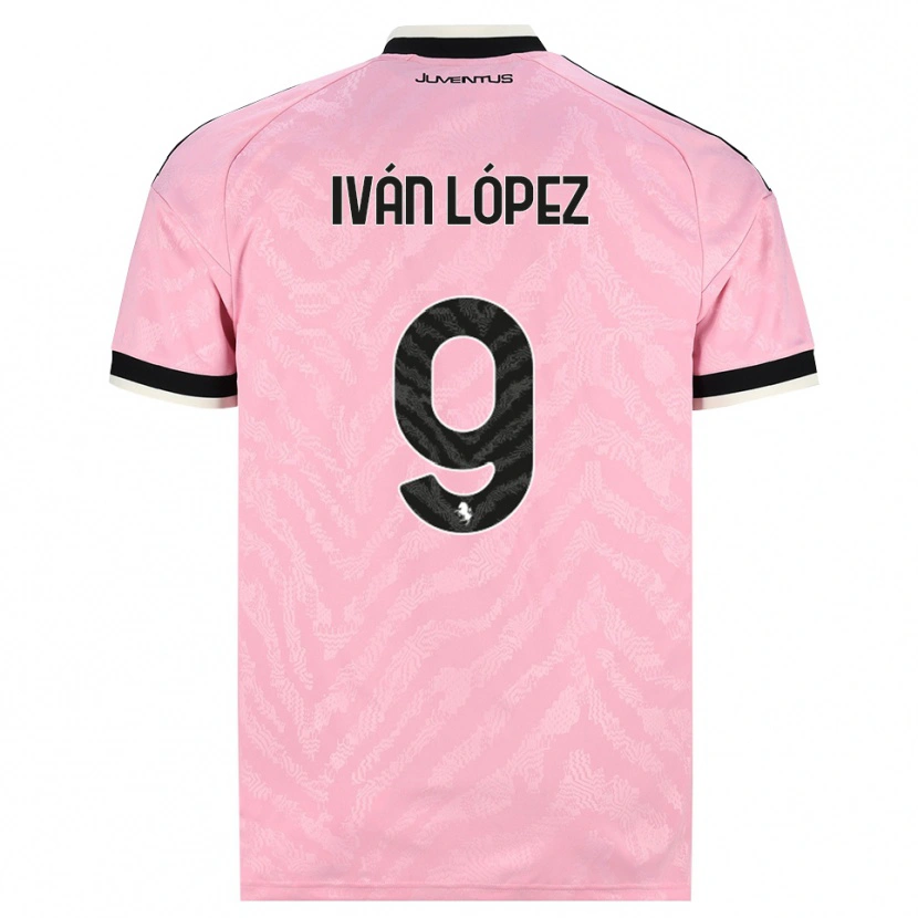 Danxen Kvinnor Iván López #9 Rosa Svart Bortatröja Matchtröjor 2026/27 Tröjor T-Tröja