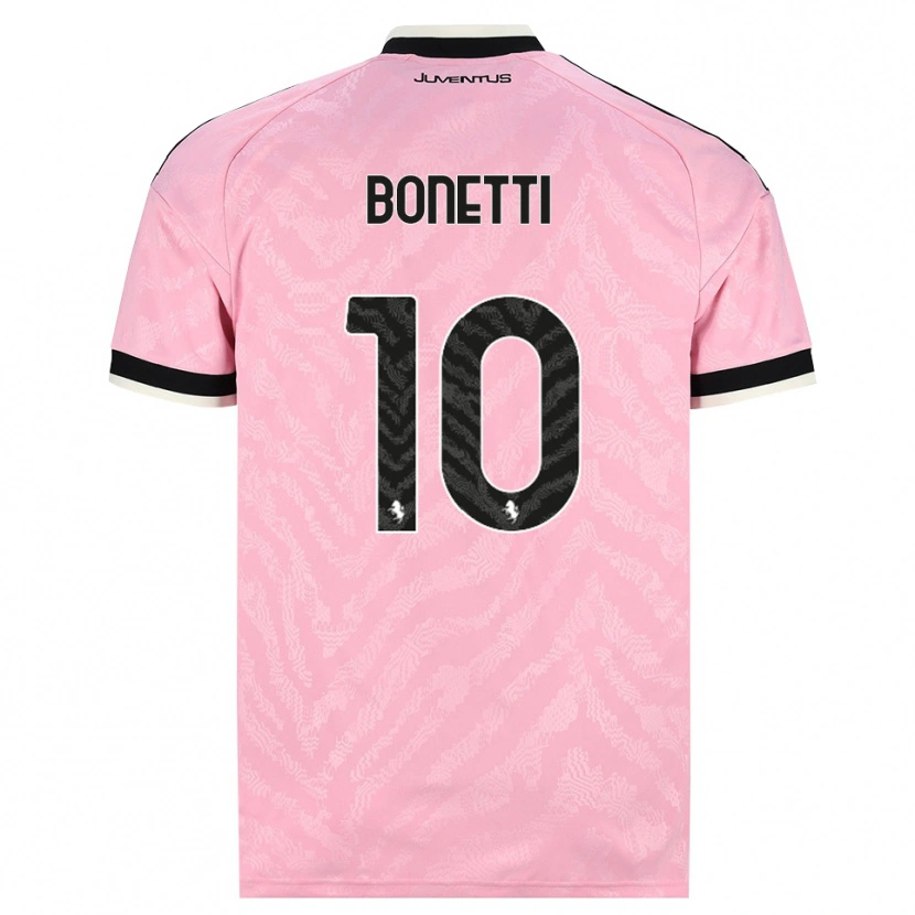 Danxen Kvinnor Andrea Bonetti #10 Rosa Svart Bortatröja Matchtröjor 2026/27 Tröjor T-Tröja