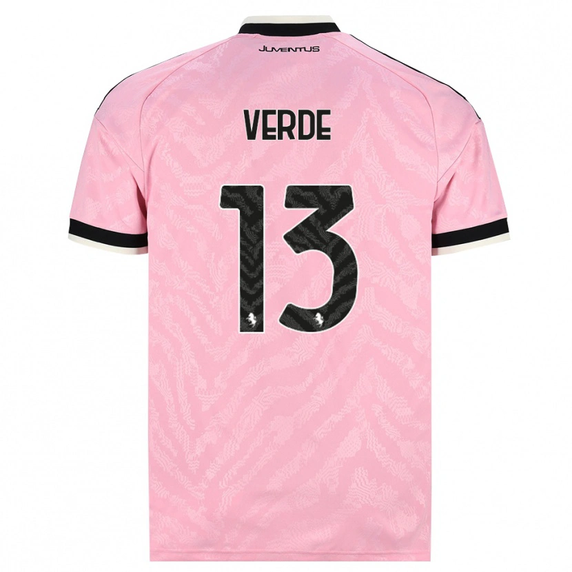 Danxen Kvinnor Francesco Verde #13 Rosa Svart Bortatröja Matchtröjor 2026/27 Tröjor T-Tröja