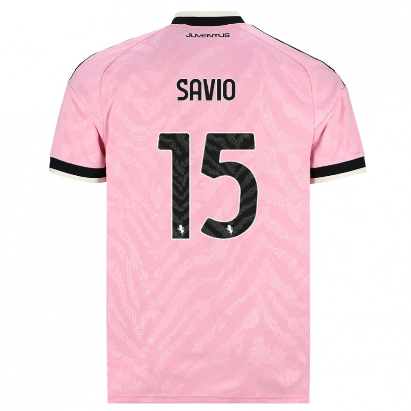 Danxen Kvinnor Federico Savio #15 Rosa Svart Bortatröja Matchtröjor 2026/27 Tröjor T-Tröja