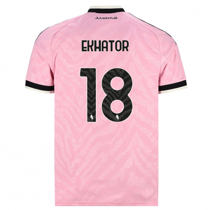 Danxen Kvinnor Jeff Ekhator #18 Rosa Svart Bortatröja Matchtröjor 2026/27 Tröjor T-Tröja