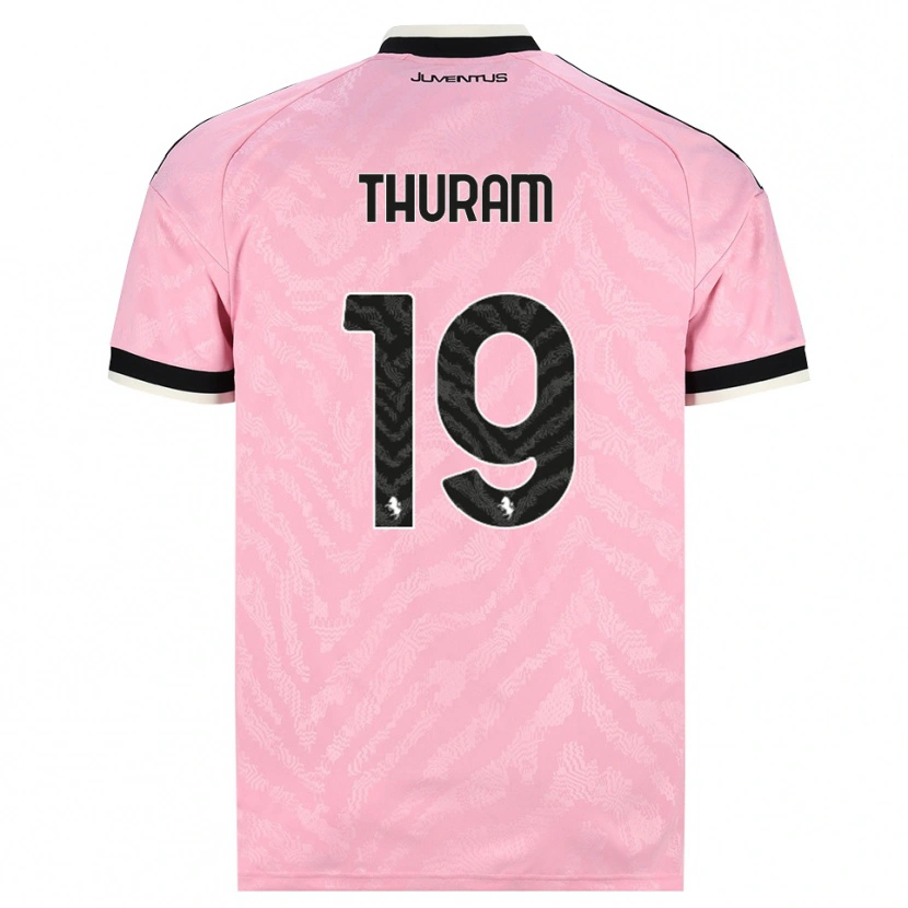 Danxen Kvinnor Khéphren Thuram #19 Rosa Svart Bortatröja Matchtröjor 2026/27 Tröjor T-Tröja