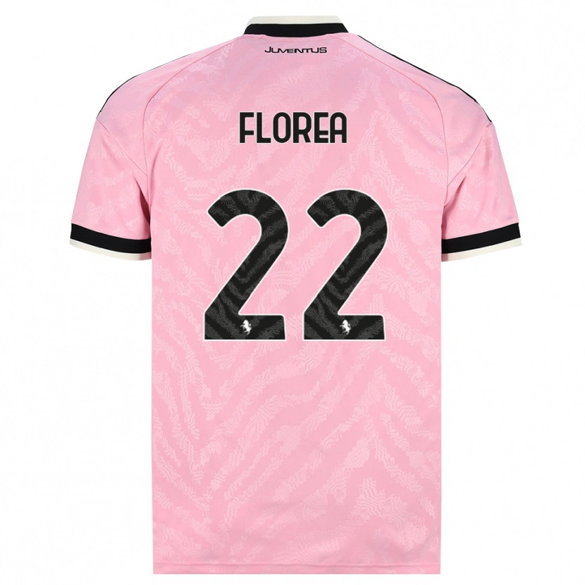 Danxen Kvinnor Andrei Florea #22 Rosa Svart Bortatröja Matchtröjor 2026/27 Tröjor T-Tröja