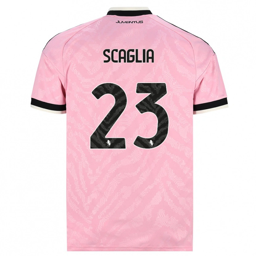 Danxen Kvinnor Filippo Scaglia #23 Rosa Svart Bortatröja Matchtröjor 2026/27 Tröjor T-Tröja