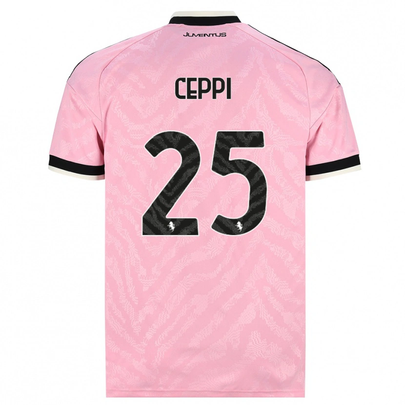 Danxen Kvinnor Paolo Ceppi #25 Rosa Svart Bortatröja Matchtröjor 2026/27 Tröjor T-Tröja