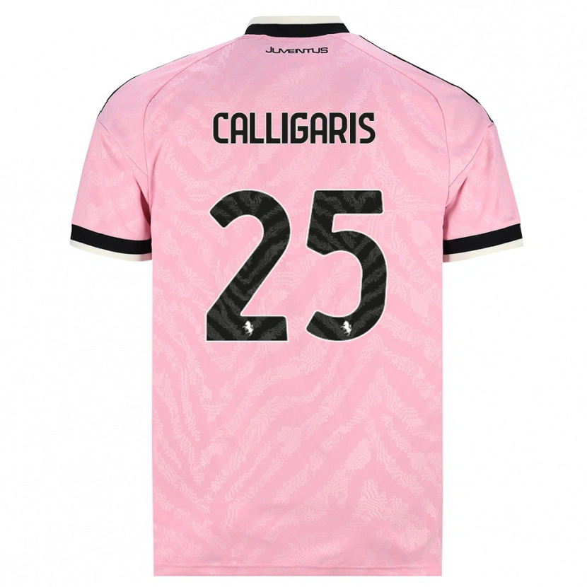Danxen Kvinnor Viola Calligaris #25 Rosa Svart Bortatröja Matchtröjor 2026/27 Tröjor T-Tröja