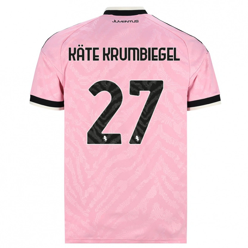 Danxen Kvinnor Paulina Käte Krumbiegel #27 Rosa Svart Bortatröja Matchtröjor 2026/27 Tröjor T-Tröja