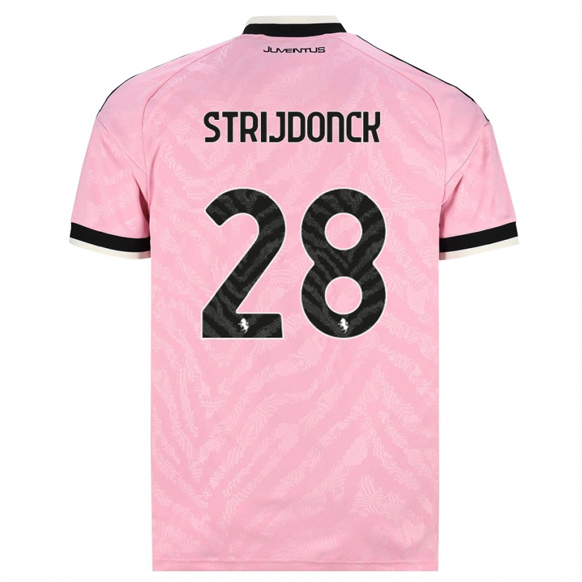 Danxen Kvinnor Bayron Strijdonck #28 Rosa Svart Bortatröja Matchtröjor 2026/27 Tröjor T-Tröja