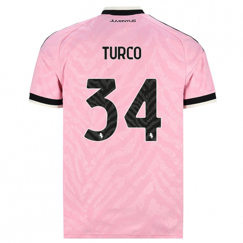 Danxen Kvinnor Stefano Turco #34 Rosa Svart Bortatröja Matchtröjor 2026/27 Tröjor T-Tröja