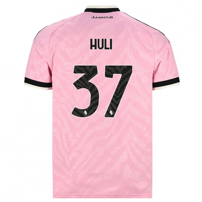 Danxen Kvinnor Raffaele Huli #37 Rosa Svart Bortatröja Matchtröjor 2026/27 Tröjor T-Tröja
