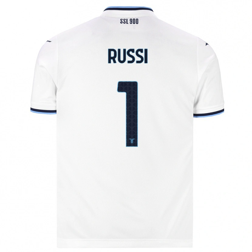 Danxen Kvinnor Gabriele Russi #1 Vit Marinblå Bortatröja Matchtröjor 2026/27 Tröjor T-Tröja