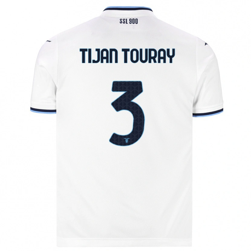 Danxen Kvinnor Sheikh Tijan Touray #3 Vit Marinblå Bortatröja Matchtröjor 2026/27 Tröjor T-Tröja
