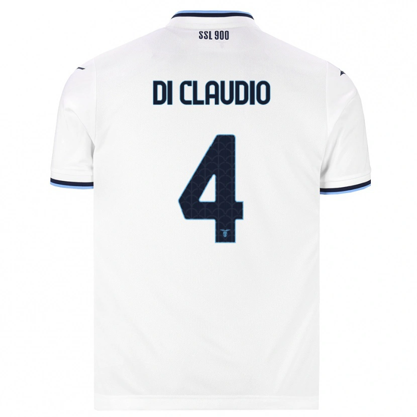 Danxen Kvinnor Federico Di Claudio #4 Vit Marinblå Bortatröja Matchtröjor 2026/27 Tröjor T-Tröja