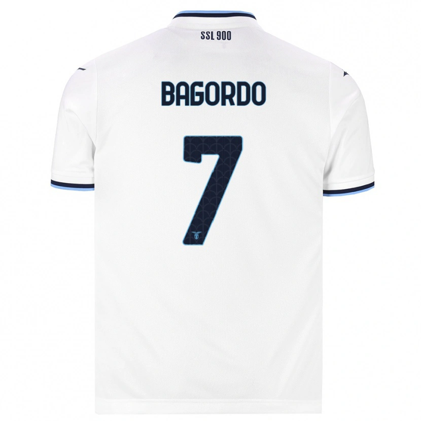 Danxen Kvinnor Cristian Bagordo #7 Vit Marinblå Bortatröja Matchtröjor 2026/27 Tröjor T-Tröja