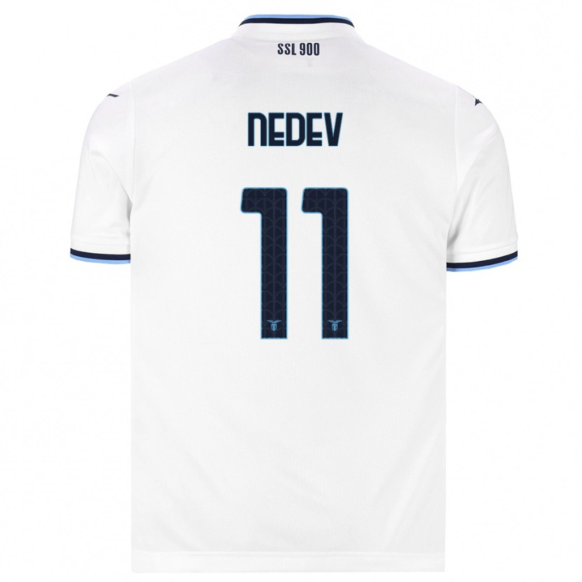 Danxen Kvinnor Kaloyan Nedev #11 Vit Marinblå Bortatröja Matchtröjor 2026/27 Tröjor T-Tröja