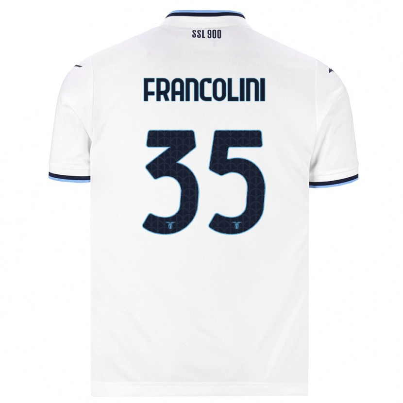 Danxen Kvinnor Alice Francolini #35 Vit Marinblå Bortatröja Matchtröjor 2026/27 Tröjor T-Tröja