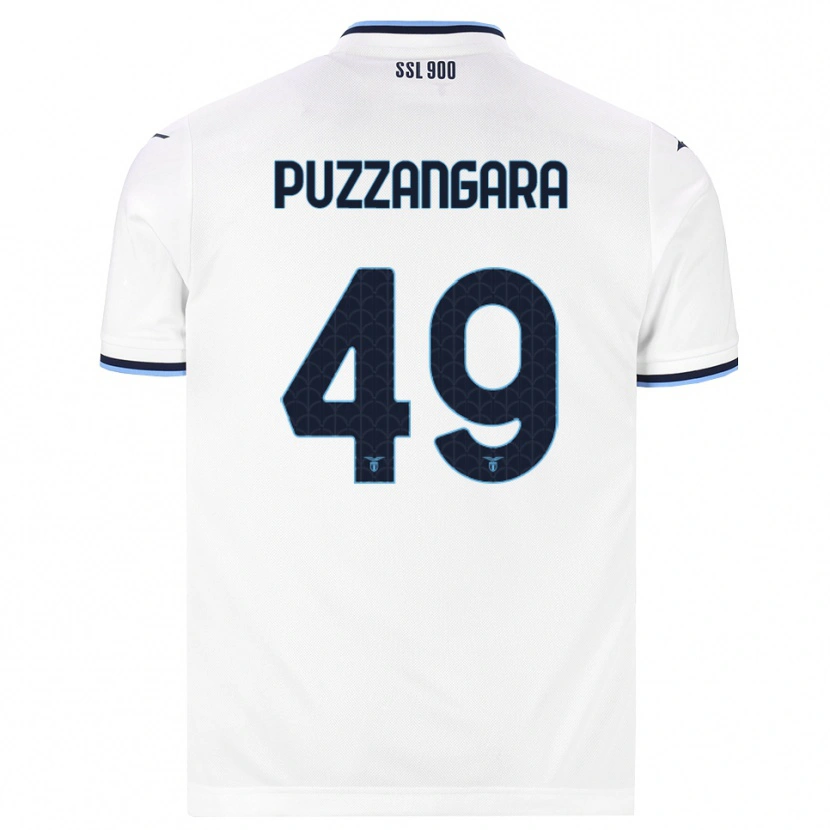 Danxen Kvinnor Angelo Antonio Puzzangara #49 Vit Marinblå Bortatröja Matchtröjor 2026/27 Tröjor T-Tröja