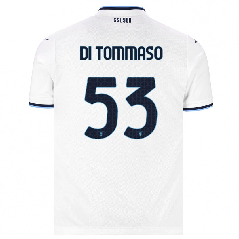 Danxen Kvinnor Leonardo Di Tommaso #53 Vit Marinblå Bortatröja Matchtröjor 2026/27 Tröjor T-Tröja