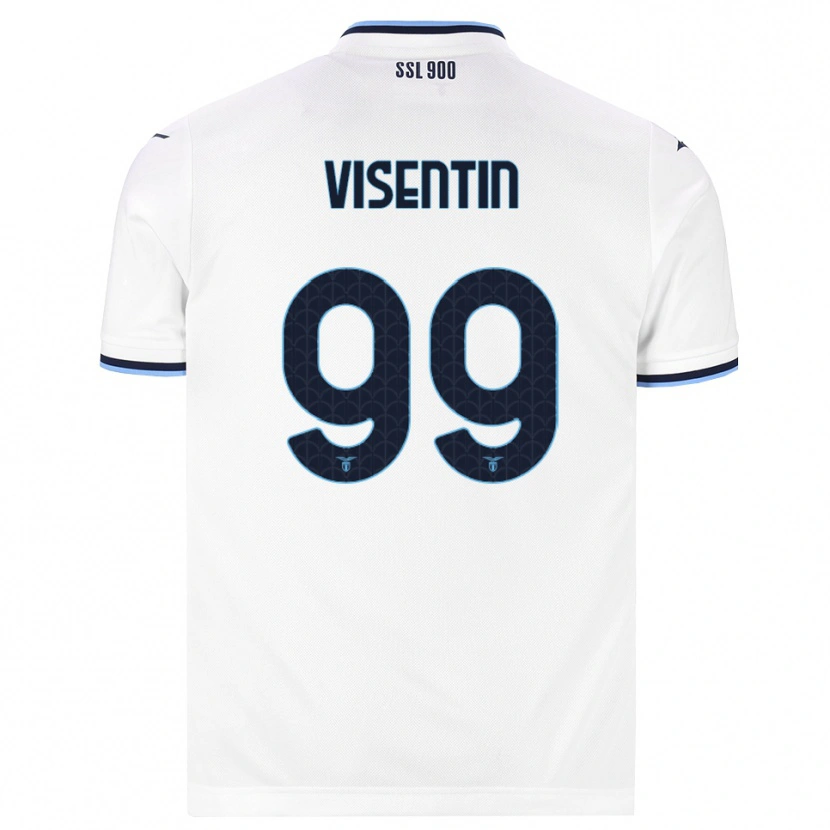Danxen Kvinnor Noemi Visentin #99 Vit Marinblå Bortatröja Matchtröjor 2026/27 Tröjor T-Tröja