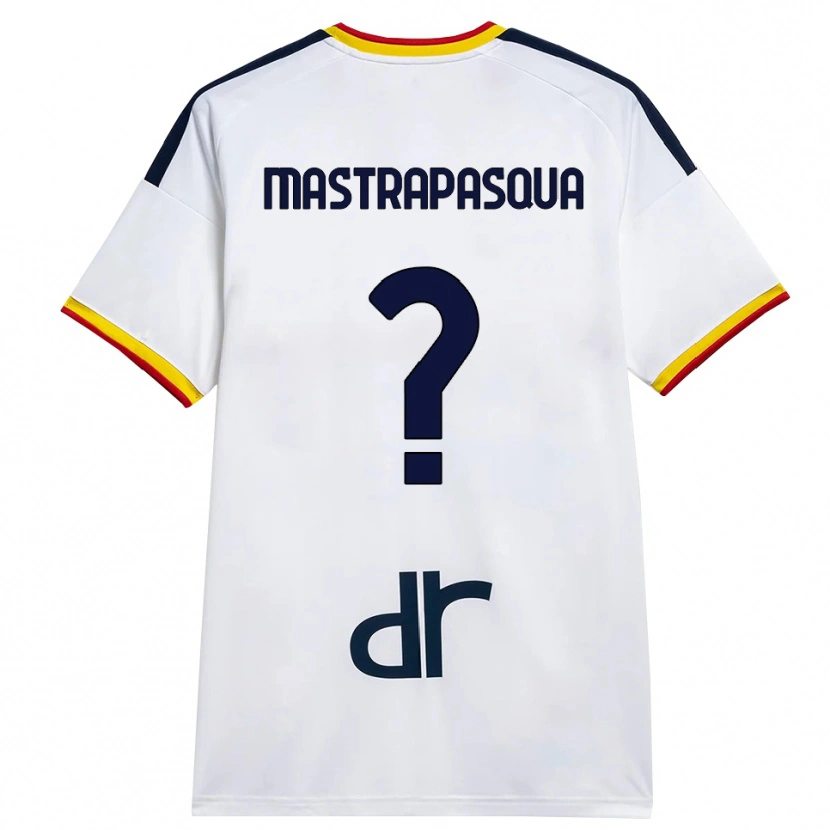 Danxen Kvinnor Tommaso Mastrapasqua #0 Vit Gul Röd Bortatröja Matchtröjor 2026/27 Tröjor T-Tröja