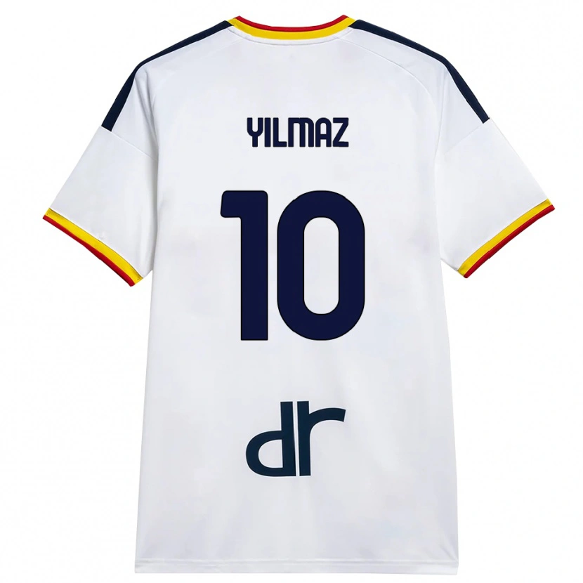 Danxen Kvinnor Enes Yilmaz #10 Vit Gul Röd Bortatröja Matchtröjor 2026/27 Tröjor T-Tröja