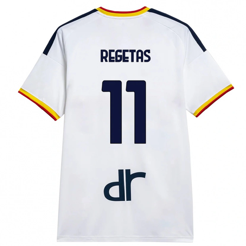 Danxen Kvinnor Domagoj Regetas #11 Vit Gul Röd Bortatröja Matchtröjor 2026/27 Tröjor T-Tröja