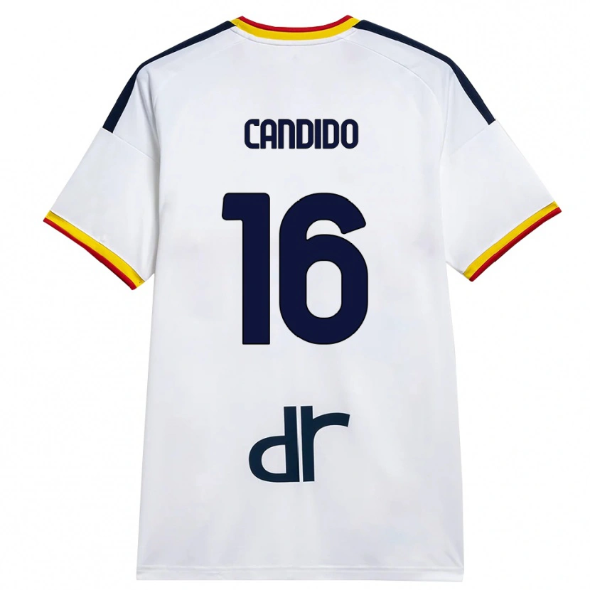 Danxen Kvinnor Filippo Candido #16 Vit Gul Röd Bortatröja Matchtröjor 2026/27 Tröjor T-Tröja