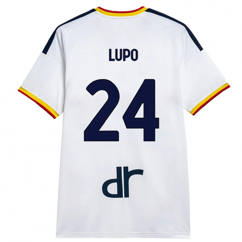 Danxen Kvinnor Christian Lupo #24 Vit Gul Röd Bortatröja Matchtröjor 2026/27 Tröjor T-Tröja