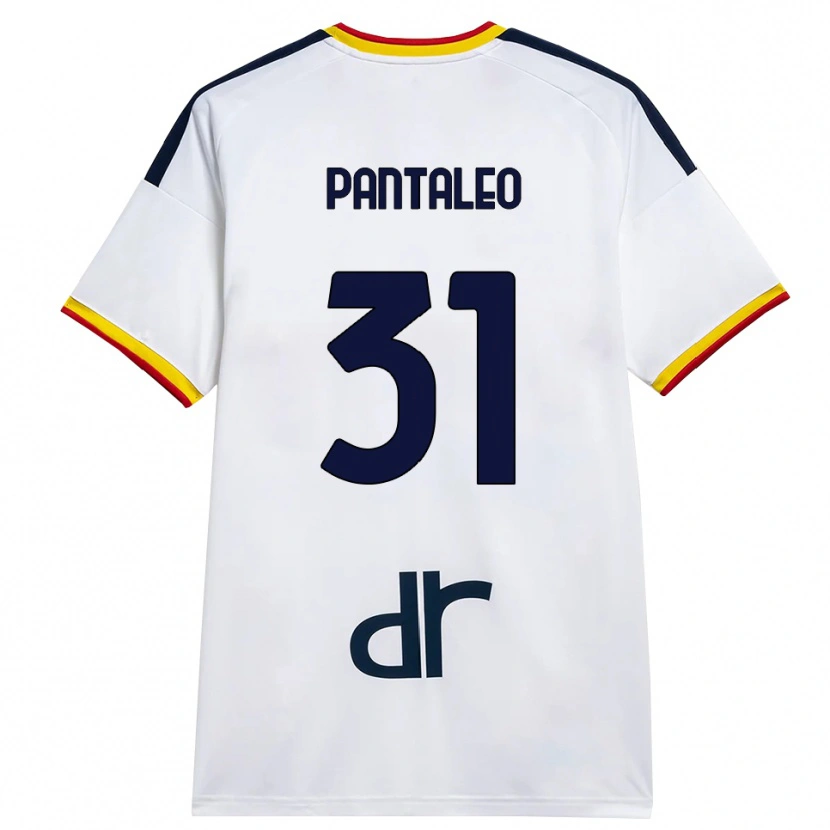 Danxen Kvinnor Dario Pantaleo #31 Vit Gul Röd Bortatröja Matchtröjor 2026/27 Tröjor T-Tröja