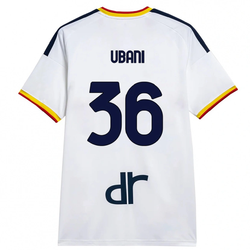 Danxen Kvinnor Marlon Ubani #36 Vit Gul Röd Bortatröja Matchtröjor 2026/27 Tröjor T-Tröja