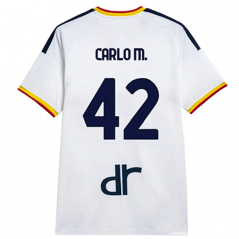 Danxen Kvinnor Carlo Mariano #42 Vit Gul Röd Bortatröja Matchtröjor 2026/27 Tröjor T-Tröja