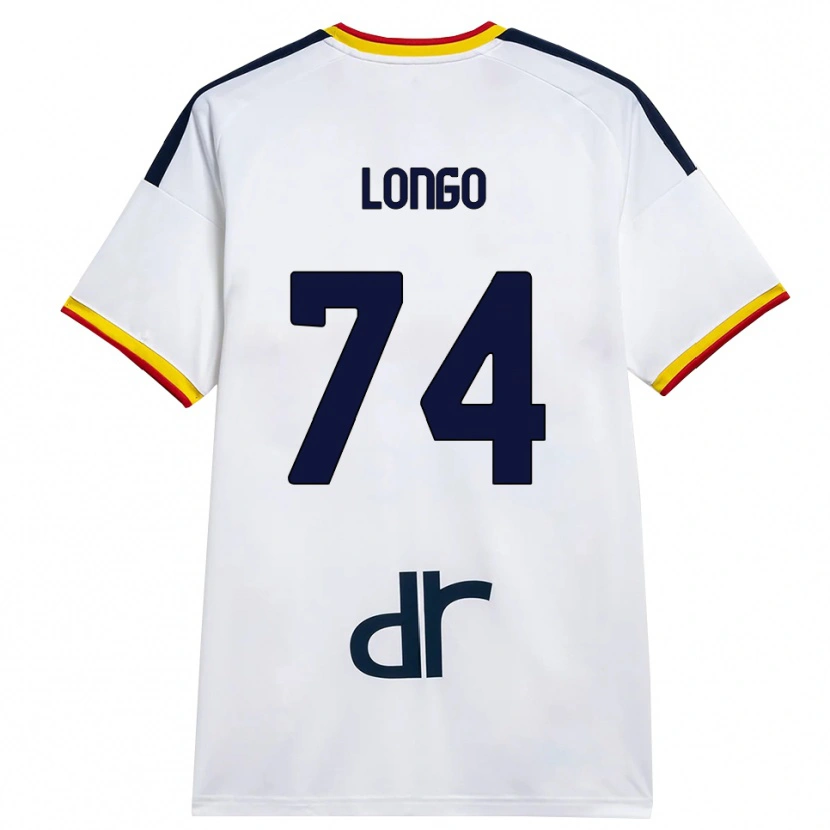 Danxen Kvinnor Francesco Longo #74 Vit Gul Röd Bortatröja Matchtröjor 2026/27 Tröjor T-Tröja