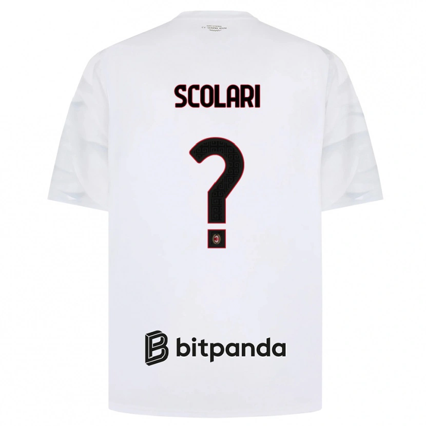 Danxen Kvinnor Davide Scolari #0 Vit Röd Svart Bortatröja Matchtröjor 2026/27 Tröjor T-Tröja