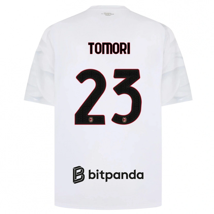 Danxen Kvinnor Fikayo Tomori #23 Vit Röd Svart Bortatröja Matchtröjor 2026/27 Tröjor T-Tröja