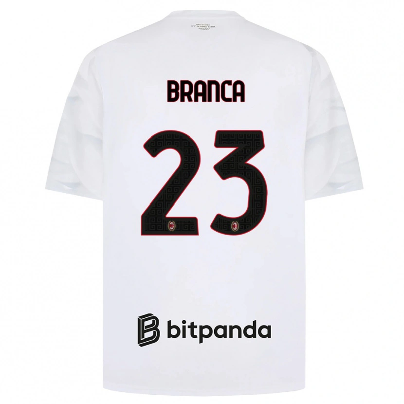 Danxen Kvinnor Simone Branca #23 Vit Röd Svart Bortatröja Matchtröjor 2026/27 Tröjor T-Tröja