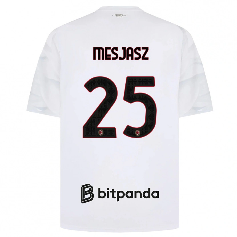 Danxen Kvinnor Malgorzata Mesjasz #25 Vit Röd Svart Bortatröja Matchtröjor 2026/27 Tröjor T-Tröja