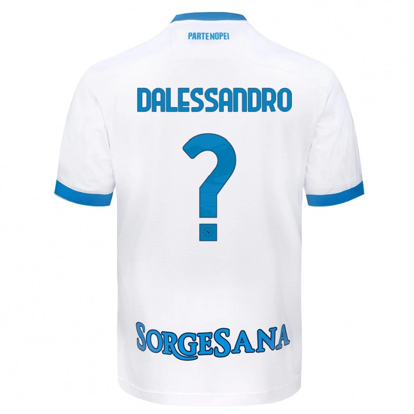 Danxen Kvinnor Nicola Dalessandro #0 Vit Himmelblå Bortatröja Matchtröjor 2026/27 Tröjor T-Tröja