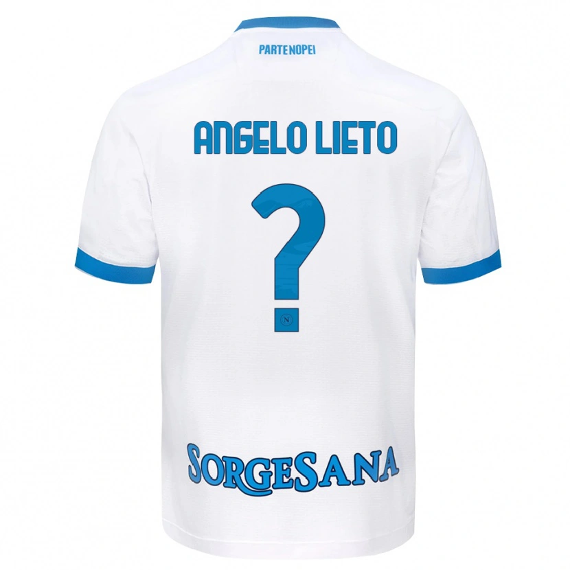 Danxen Kvinnor Angelo Lieto #0 Vit Himmelblå Bortatröja Matchtröjor 2026/27 Tröjor T-Tröja