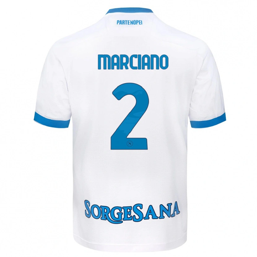 Danxen Kvinnor Giovanni Marciano #2 Vit Himmelblå Bortatröja Matchtröjor 2026/27 Tröjor T-Tröja